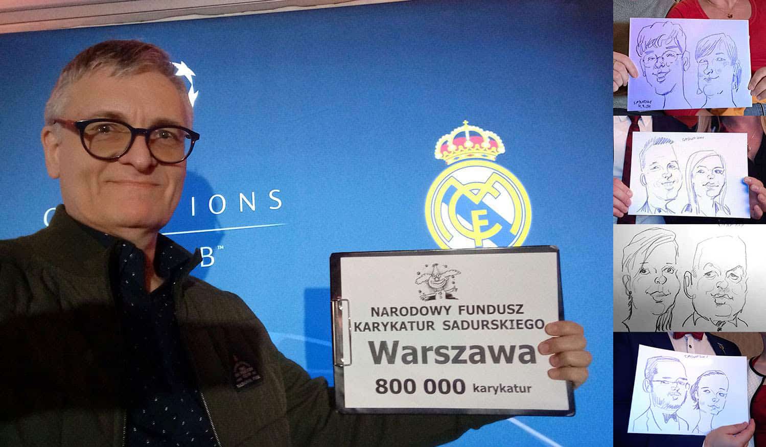 Wyjątkowa atrakcja na event w Warszawie. Wesołe portrety w 100 sekund